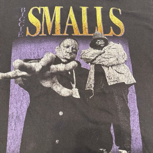 Biggie Smalls T-Shirt Men Medium Rap Tee Hip Hop Graphic 90s Style Streetwear - Picture 2 of 4